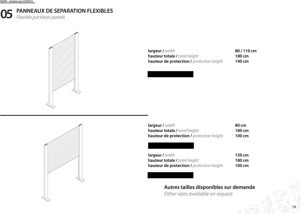 PANNEAUX FLEXIBLES